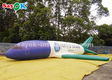 ROHS ผลิตภัณฑ์พองที่กำหนดเอง, 10 เมตรพีวีซีพองเครื่องบินรุ่นสำหรับการแสดงนิทรรศการ
