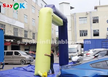 Custom Inflatable Arch 7.6 * 4.9mH PVC Tarpaulin Inflatable Entrance Arch สำหรับกิจกรรม / โฆษณา