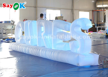 LED Light Inflatable Ground ตัวอักษรสำหรับตกแต่งครบรอบปาร์ตี้