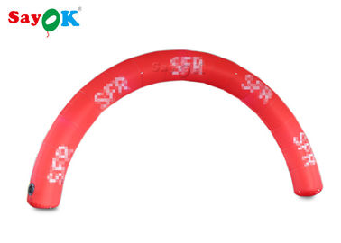 Custom Inflatable Arch Red 6 * 3m Inflatable Arch เริ่มเส้นชัยสำหรับงานโฆษณา SGS