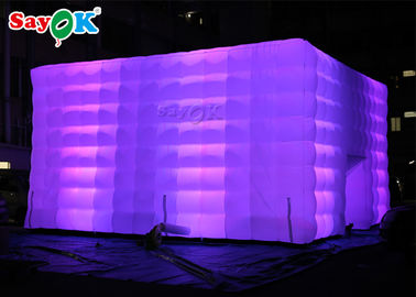 Go Outdoors เต็นท์เป่าลม LED Cube เต็นท์ลมเป่าลมสำหรับตกแต่งงานปาร์ตี้โฆษณาเชิงพาณิชย์