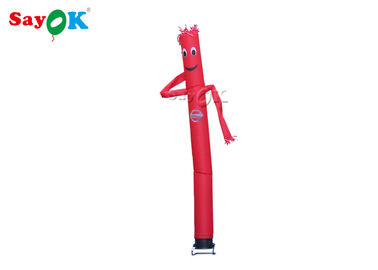 หุ่นเชิดเต้นรำขาเดียวสีแดงนักเต้นระบำลมเป่าลมสำหรับการค้า CE SGS