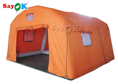 เต็นท์ฉุกเฉินพองกันไฟ PVC Tarpaulin Inflatable Medical Tent / Medical Relief Tent