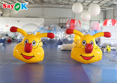 บอลลูนสัตว์อัดอัด 6m ตลก การตกแต่งมหกรรม Carnival Caterpillar อัดอัดสําหรับเกมสร้างทีม