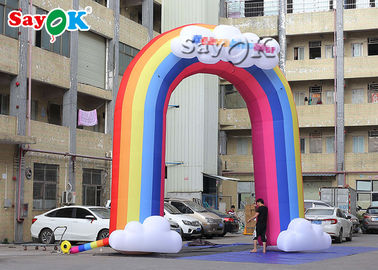 ผ้าฟอร์ดสีสัน 210D Inflatable Rainbow Arch