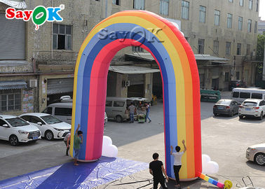 ผ้าฟอร์ดสีสัน 210D Inflatable Rainbow Arch