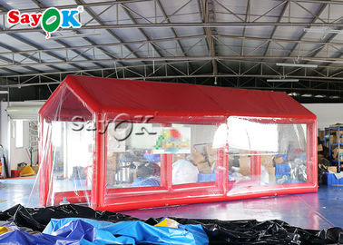 Air Inflatable Tent สีแดง PVC Waterproof Inflatable First Aid Disinfection Medical Channel