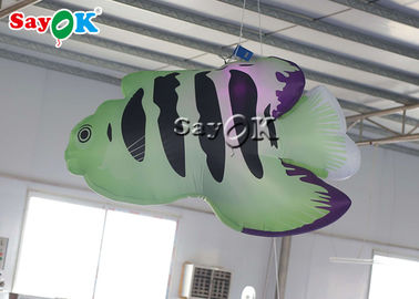 เชิงพาณิชย์เทศกาล 2m ตกแต่งพองปลาเขตร้อนพร้อมไฟ LED