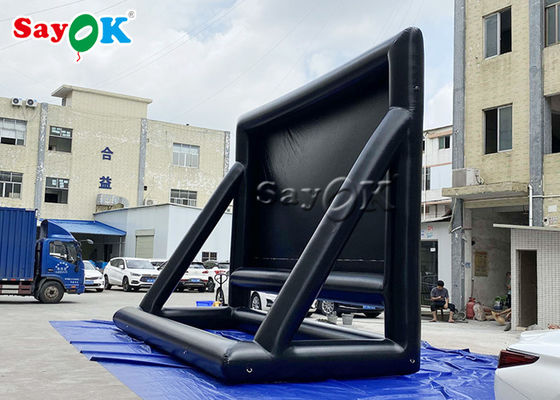 จอภาพยนตร์หลังบ้าน 6.9x3x5mH Airtight Inflatable Front Projection Cinema Screen
