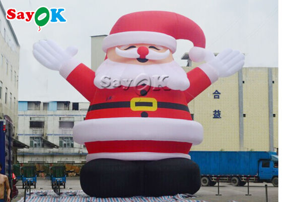 โมเดลซานต้าเป่าลมคริสต์มาส 10 เมตรสำหรับการโฆษณา