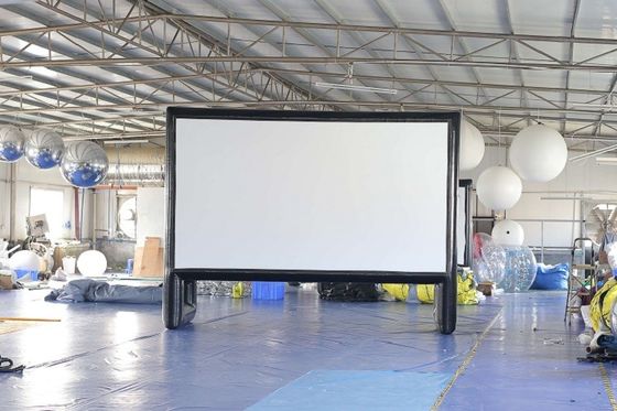 ระเบิดหน้าจอโปรเจ็กเตอร์กลางแจ้ง Airtight PVC Tarpaulin Inflatable Cinema Screen