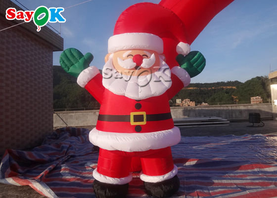 พองคริสต์มาส Archway Yard ตกแต่ง Inflatable Christmas Santa Arch สำหรับทางเข้า