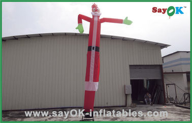 Air Dancer ให้เช่าคริสต์มาสซานต้า 6m 750w Blower Air Dancer Inflatable Products