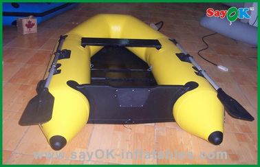 ความร้อนปิดผนึกยาง PVC สีเหลืองอ่อน Inflatable เรือ