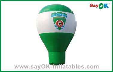 บอลลูนเป่าลมสีขาวและสีเขียวขนาดใหญ่บอลลูนโฆษณาเป่าลม