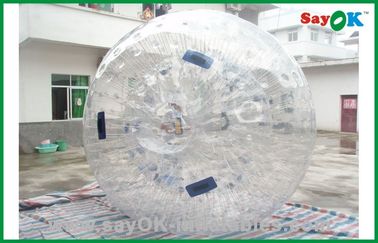เกมสระว่ายน้ำทำให้พอง Gaint Tranparent Inflatable Zorb Ball 2.3x1.6m Human Hamster Ball