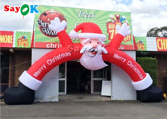 Christmas Inflatable Archway โฆษณา Christmas Inflatable Santa Arch สำหรับตกแต่งร้านค้า