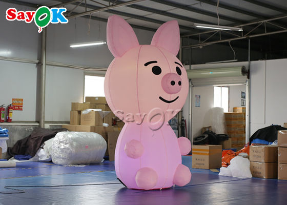 โฆษณาผลิตภัณฑ์เป่าลมแบบกำหนดเอง 2.8 ม. Blow Up Mascot Pig