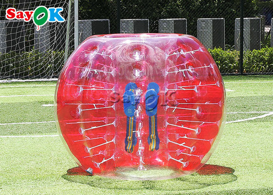 เกมบอลเป่าลมเกมกลางแจ้ง TPU PVC Body Zorb ลูกฟุตบอลฟองใส