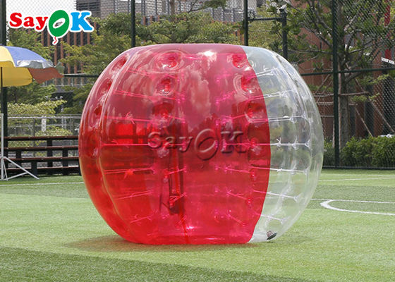 เกมบอลเป่าลมเกมกลางแจ้ง TPU PVC Body Zorb ลูกฟุตบอลฟองใส