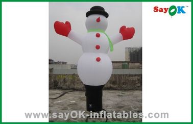 เครื่องแต่งกายวันวาเลนไทน์ที่กำหนดเอง Inflatable Snowman มนุษย์หิมะกับ CE RoHS