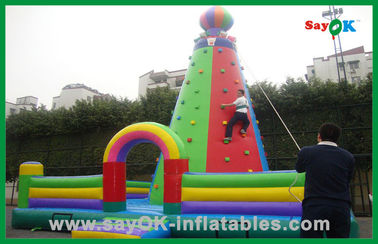 ขนาดใหญ่ Commercial Inflatable Bouncer / Inflatable Climbing สําหรับงานเช่า