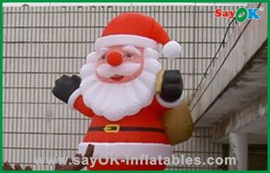 คริสต์มาสตกแต่งบ้าน Inflatable ซานตาและกวางขนาดใหญ่