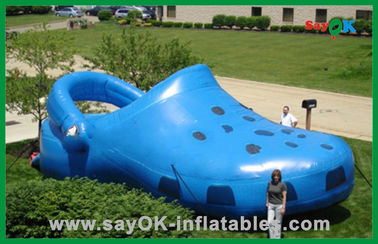 รองเท้า Blue Giant Inflatable รองเท้าโพลีเอสเตอร์ผ้าโฆษณาผลิตภัณฑ์ Inflatable