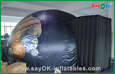 Home Mobile พองท้องฟ้าจำลอง Black Commercial Infrared Dome Tent
