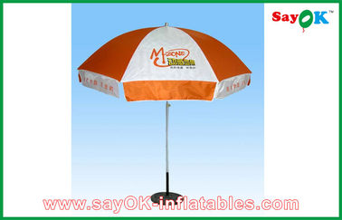 ร่มขนาดเล็ก Pop Up Canopy Tent โฆษณาม่านบังแดดโพลีเอสเตอร์ร่มฤดูร้อนรอบ Sun Garden Parasol