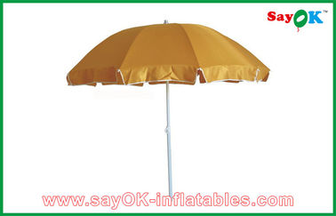 Yard Canopy Tent สวนยืดหยุ่น / ร่มกันแดดชายหาดโพลีเอสเตอร์ UV Protection Umbrella CMYK Printing