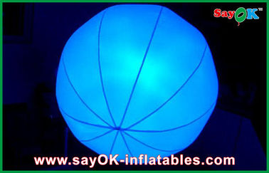 สีเหลือง / สีน้ำเงิน LED บอลลูนไฟ Chrismas ตกแต่ง Inflatable Stage