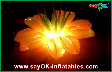 ดอกไม้รูปทรงพองไฟตกแต่งงานแต่งงานไฟ LED พอง