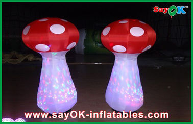 แสง LED Inflatable ตกแต่งเห็ด Inflatables โฆษณาที่กำหนดเอง