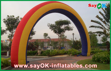 โปรโมชั่น Rainbow Inflatable Arch คริสต์มาส Inflatable Archway W7m * H4m