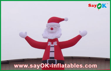 คริสมาสต์กลางแจ้งคริสมาสต์บิ๊ก Red Inflatable คริสต์มาสกับชายคริสต์มาส