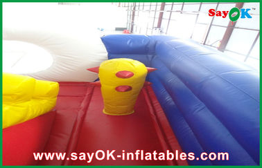 Moonwalk Bounce House น่ารัก สีสันดี PVC Materail Inflatable Bounce Fun City สําหรับเด็ก SGS ยอมรับ