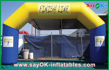 พีวีซีวัสดุที่ทนทานวัสดุเป่าลมโค้ง / Inflatable Finish Line