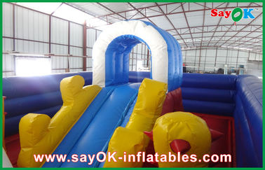 Moonwalk Bounce House น่ารัก สีสันดี PVC Materail Inflatable Bounce Fun City สําหรับเด็ก SGS ยอมรับ
