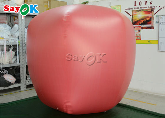 บอลลูนแอปเปิ้ลพองผลไม้สีแดงยักษ์ 2 เมตรสำหรับธุรกิจให้เช่า