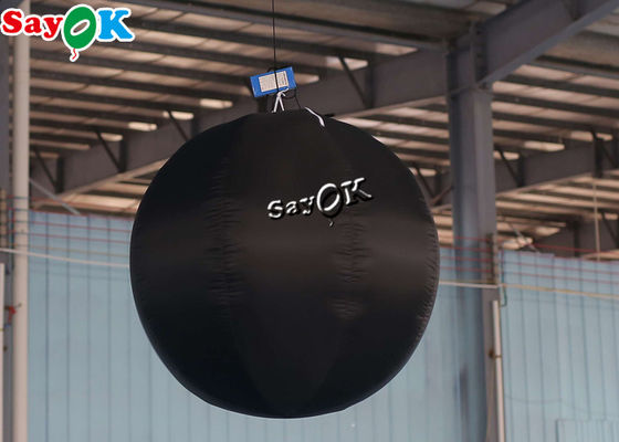 2m Black Inflatable Lighting Decoration เพนกวินการ์ตูนสำหรับ Outdoor