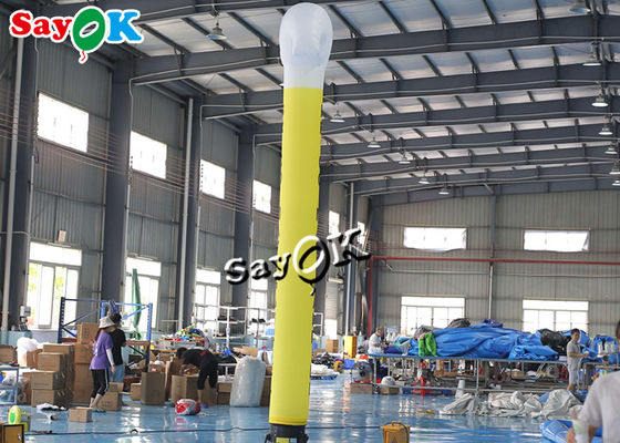 โฆษณา Inflatable Air Dancer Man 5m Rip Stop ผ้าไนลอน Blower Sky Dancer Inflatable Hammer