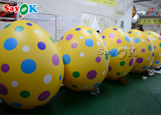 ตกแต่งอีสเตอร์ผลิตภัณฑ์เป่าลมแบบกำหนดเองบอลลูนไข่นกสีสันสดใสรูปทรงบอลลูน