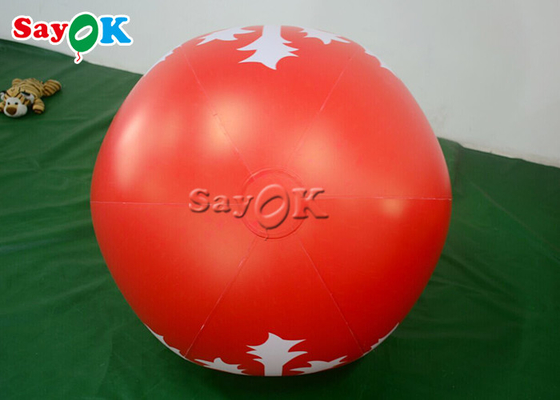 1.2m Red Inflatable Snowflake Ball เทศกาลตกแต่งลานคริสต์มาส