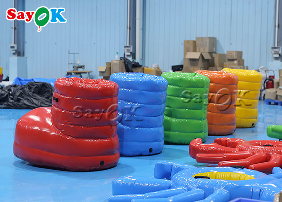 เกมสนามหญ้าทำให้พอง 1.6x1.2x0.9m Airtight Inflatable Shoes สำหรับการแข่งขันในทีม