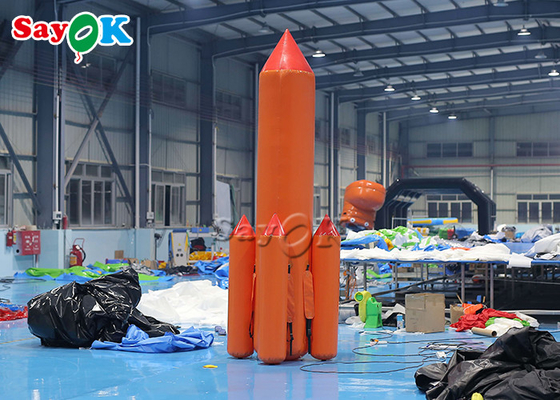 Giant Inflatable 5m กิจกรรมส่งเสริมการขายเกมกีฬาทำให้พอง Blow Up Rocket Game
