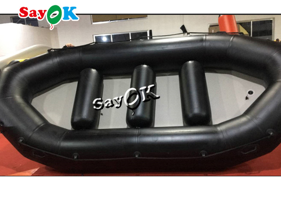 เรือยาง SGS PVC Inflatable 4.85m สีดำกีฬาทางน้ำขนาดเล็กเรือล่องแก่ง