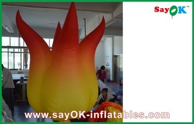 ไฟแดง / เหลือง Inflatable Fire ไฟ Ligthting การโฆษณาสำหรับการโฆษณา