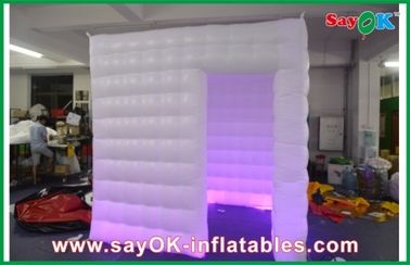 ผ้าอ๊อกซ์ฟอร์ด Inflatable กำหนดเองทำให้พอง Products, White Wedding Photo Square บูธมือถือ