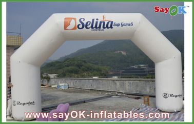 Inflatable Gantry 0.4mm PVC Inflatable Arch, Inflatable Finish Line Arch สำหรับเปิดงานตกแต่ง